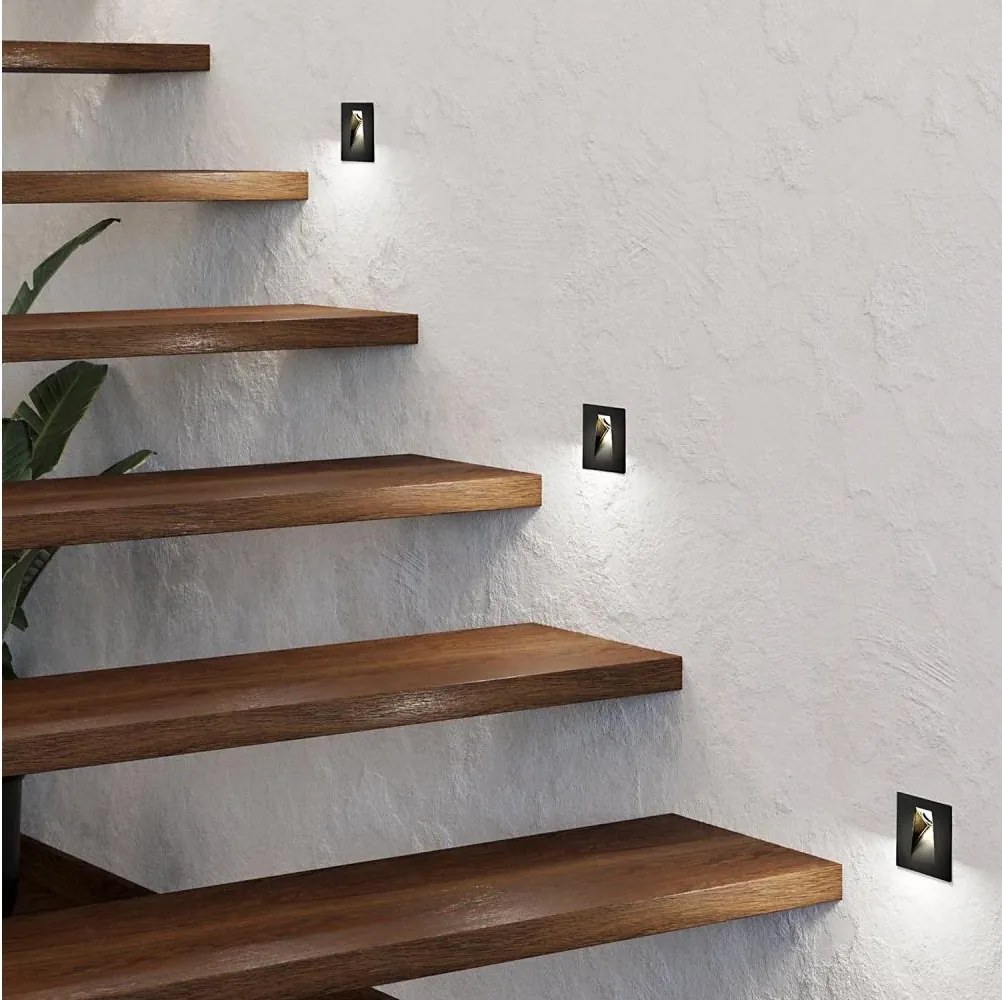 Eglo 99644 - LED Schodiskové svietidlo MECINOS LED/2W/230V čierna