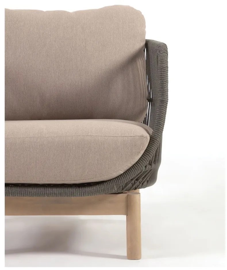 Khaki záhradné kreslo Kave Home Catalina
