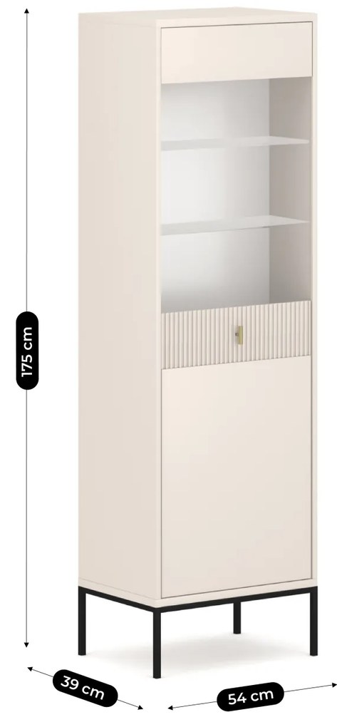 PROXIMA.store - Štýlová presklená vitrína MARCOS