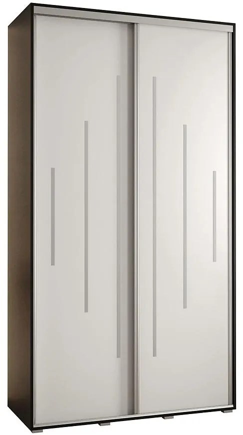 Skriňa 45 Canaris 12 140 čierna/biela/silver