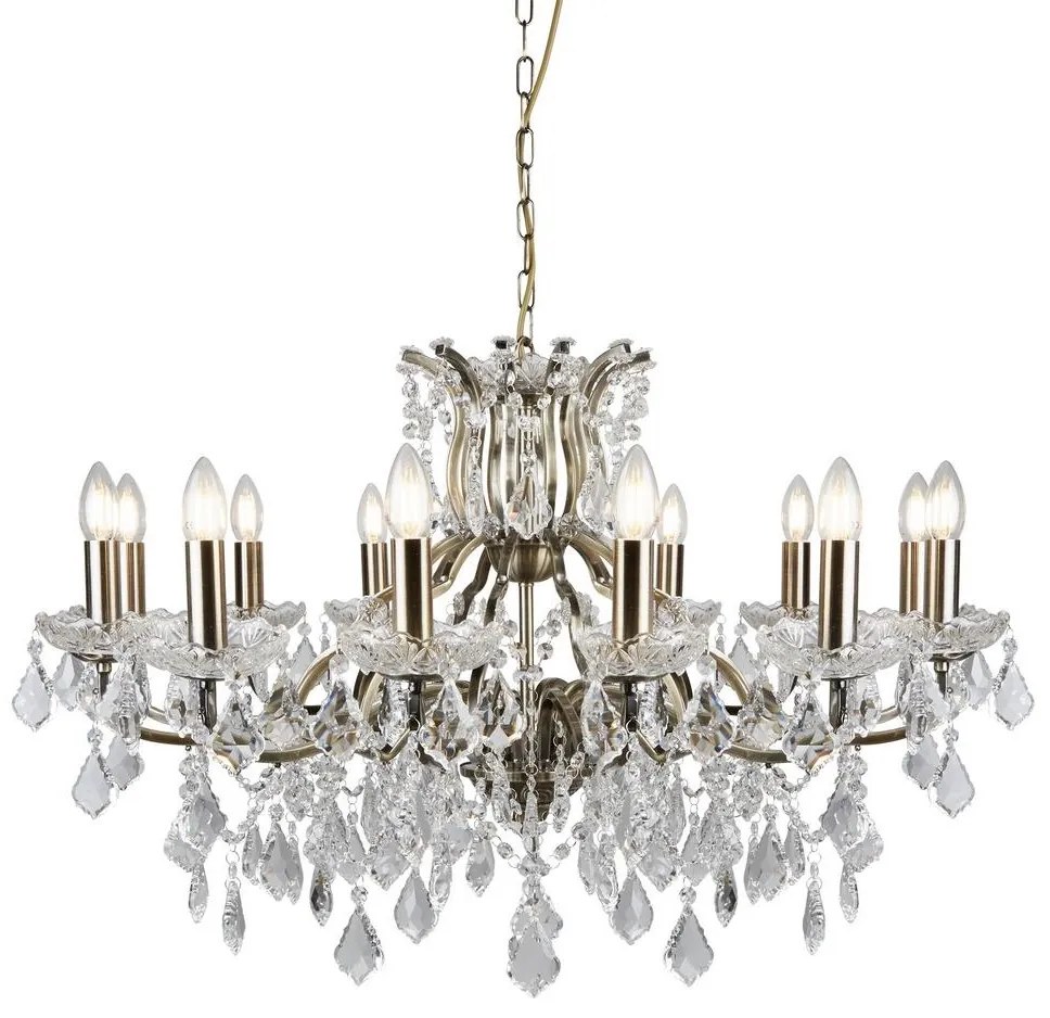 Searchlight - Krištáľový luster na reťazi PARIS 12xE14/40W/230V