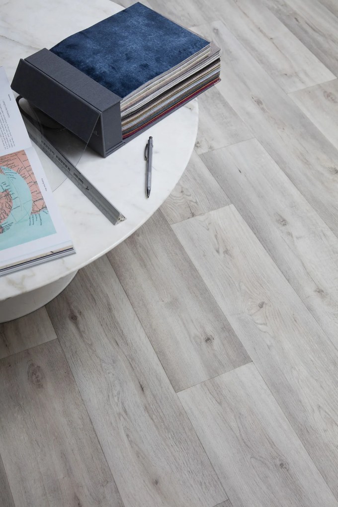 Beauflor, PVC podlaha - lino Ambient Silk Oak 916L, na mieru, šíře 3m,4m, šedá, bez podkladu, chodba / predsieň