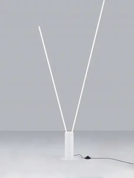 LED biela stojaca lampa Kimolia