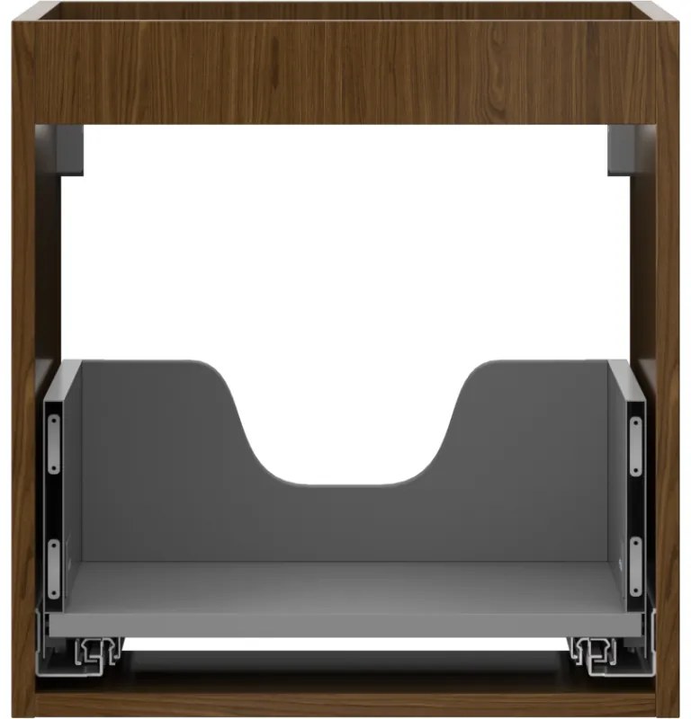 Mexen Box-A, závesná skrinka 45 cm, 1 zásuvka, orech, 91AX0-0450-470-1-86