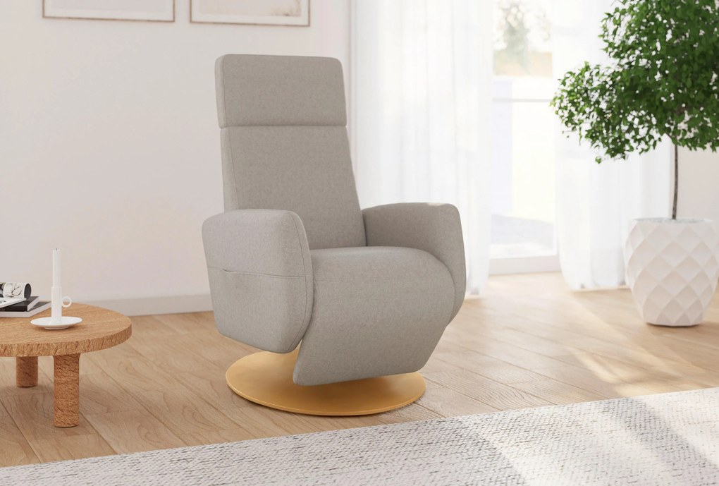 XXXLutz RELAXAČNÉ KRESLO, textil, taupe Sit & More - Online Only obývacie izby - 0001440161G4