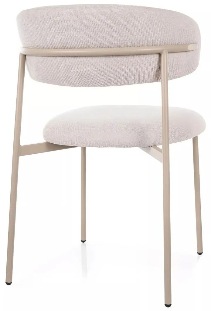 JEDÁLENSKÁ STOLIČKA POLA BÉŽOVÁ + KAŠMÍROVÉ NOHY