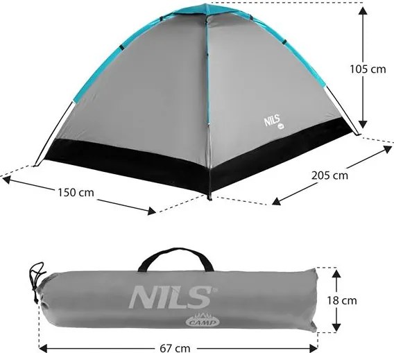 NC3021 ŠEDÝ TURISTICKÝ STAN NILS CAMP