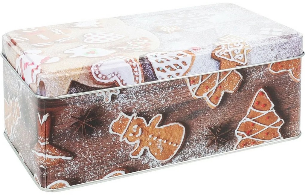 Súprava 3 vianočných plechových dóz Cookies