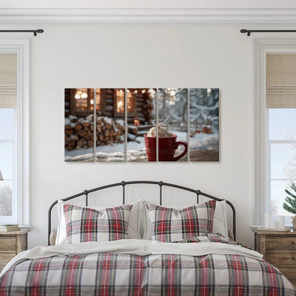 5-dielny obraz sladká odmena pri chate