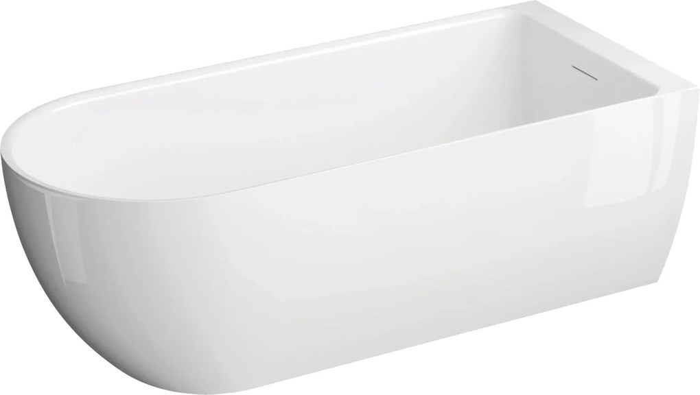 Polimat Akrylátová voľne stojaca vaňa k stene Murena 170x75 POLIMAT-Rozmery: 170x75, POLIMAT-Farba vane: Biela / biela mat