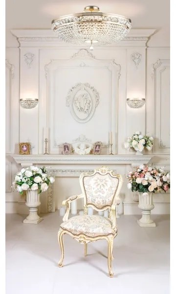 Maytoni DIA700-CL-12-G - Stropné svietidlo OTTILIA 12xE14/60W/230V