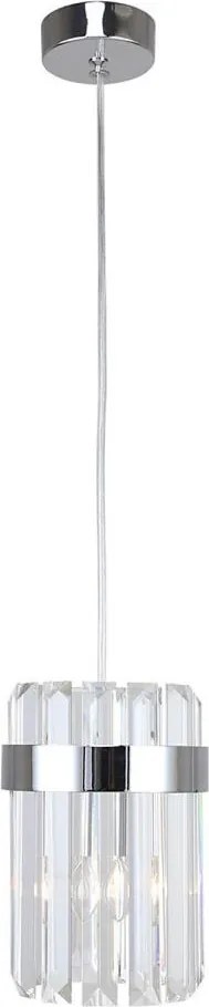 Závesný luster na lanku VETRO 1xE14/10W/230V, lesklý chróm