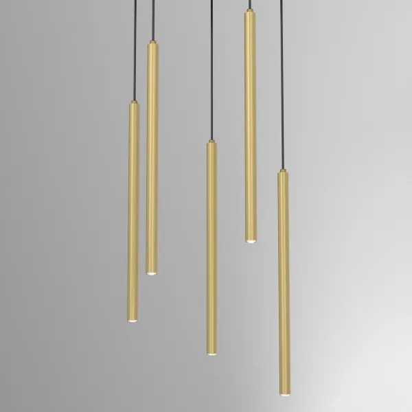 Luster na lanku YORU 5xG9/8W/230V mosadz