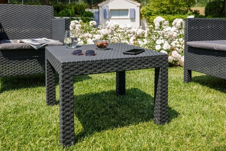 PENELOPE 2 SEATER záhradný plastový set - grafit