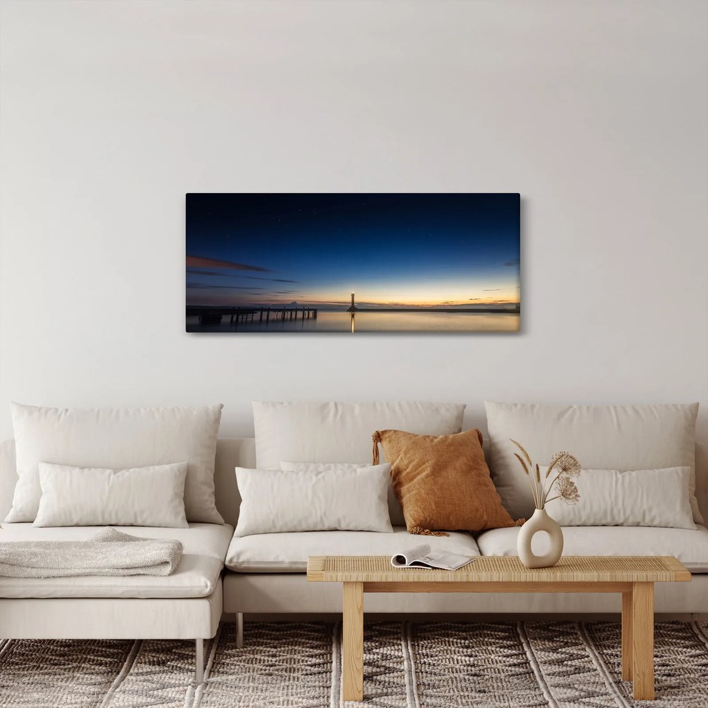 Obraz majáka v diaľke (120x50 cm)