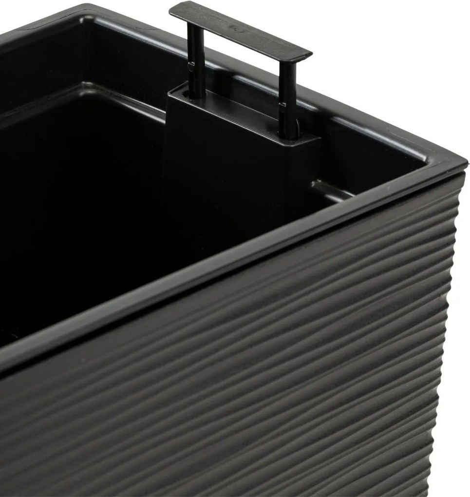 Plastový květináč Bloom Riflo 36,2x56,1 cm černý