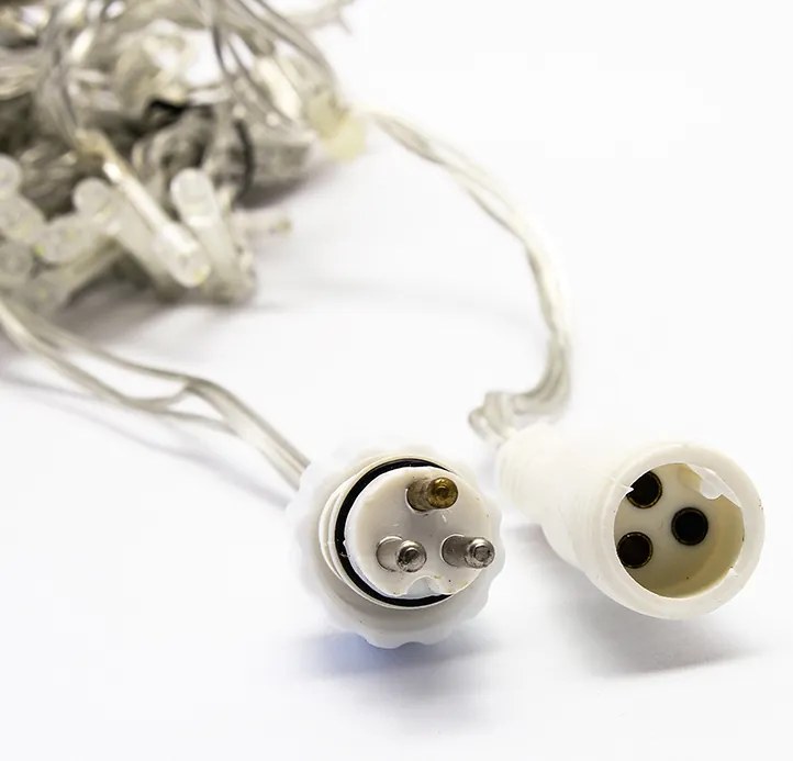 DECOLED LED světelná záclona HOBBY LINE, 2x2m, ledově bílá, 200 diod, pouze do interiéru