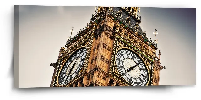 Sablio Obraz Clock tower - 110x50 cm