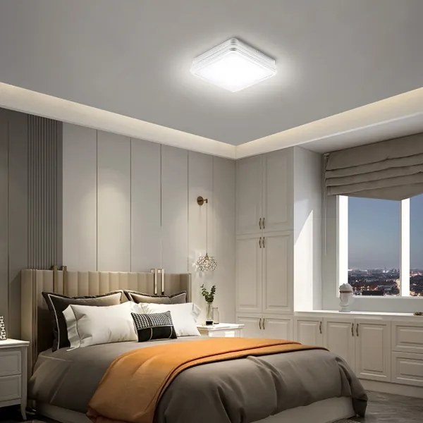 Brilagi - LED vonkajšie svietidlo so senzorom BENE LED/18W/230V 22x22 cm biele IP54