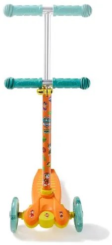 Kolobežka s LED kolieskami (oranžová)  (100389551)