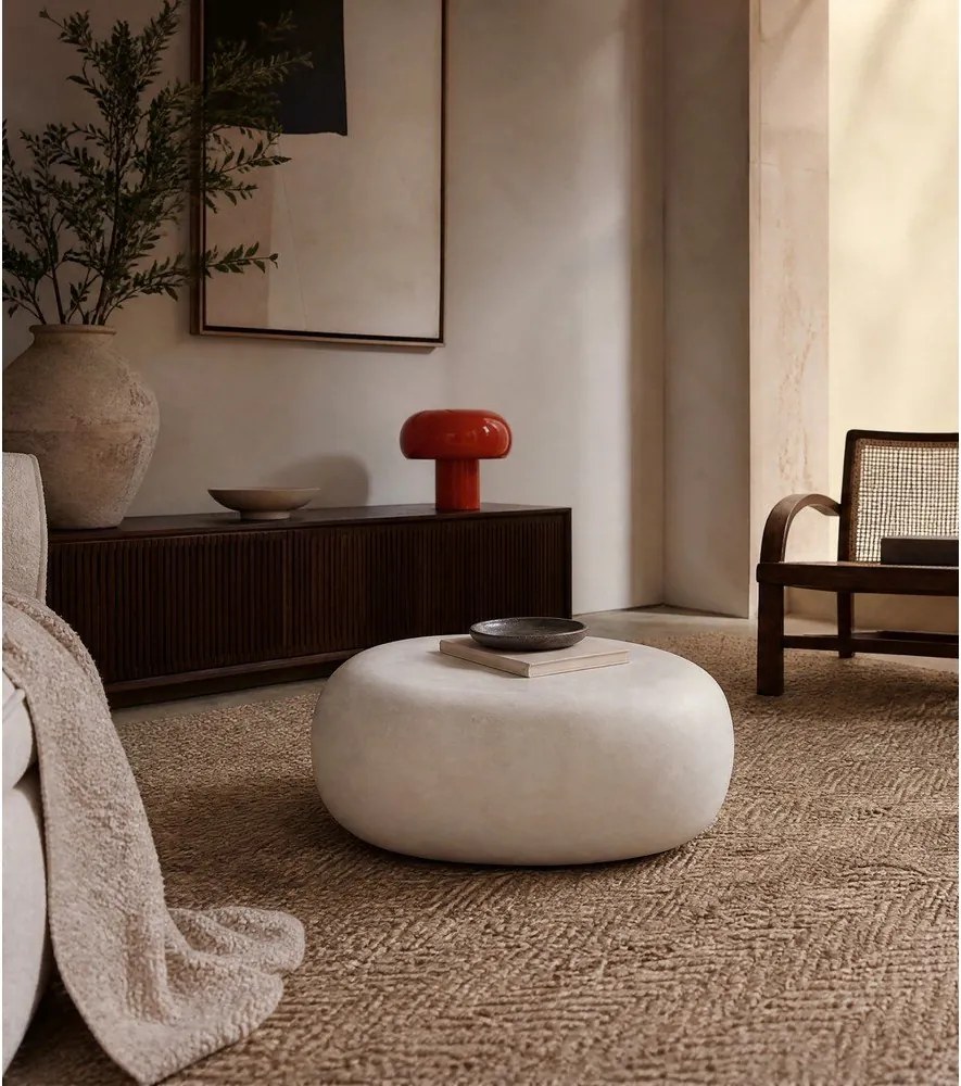 Biely konferenčný stolík 49x65 cm Pebble – vtwonen