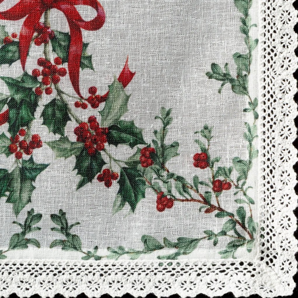 VIANOČNÝ BEHÚŇ NA STÔL XMAS7 40X140 CM VZOROVANÁ