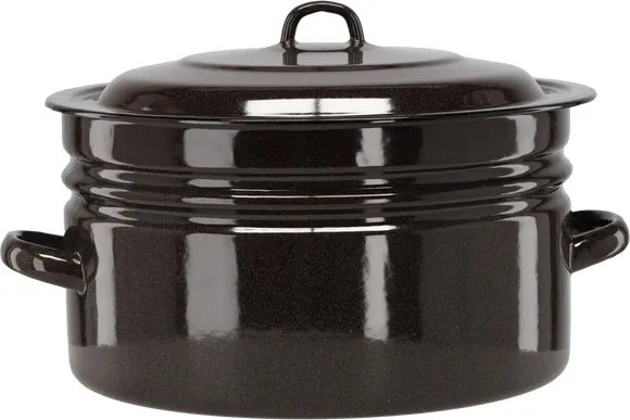 Smaltovaný hrniec 25 l hnedý EMA3608