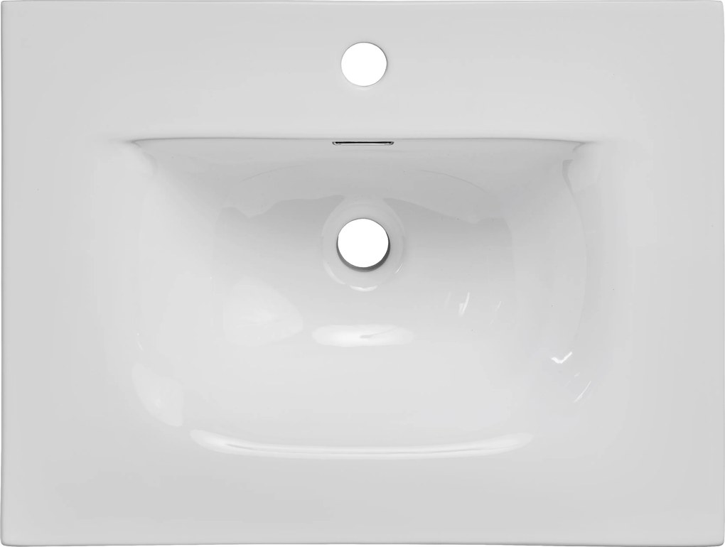 Comad Nábytkové keramické umývadlo SKY 60-8099, 61x46 cm, biela lesklá