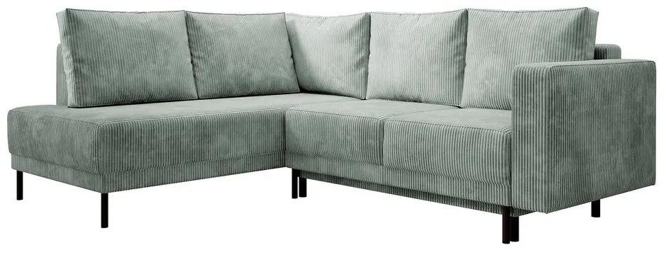 Rohová sedacia súprava Rodriguez (L) (svetlosivá + čierna). Akcia -18%. Vlastná spoľahlivá doprava až k Vám domov. 1099569