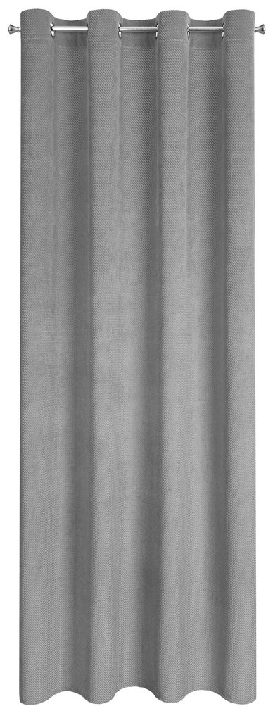 ZATEMŇOVACÍ ZÁVES NA KRÚŽKOCH ELIZA 140X250 CM STRIEBORNÁ