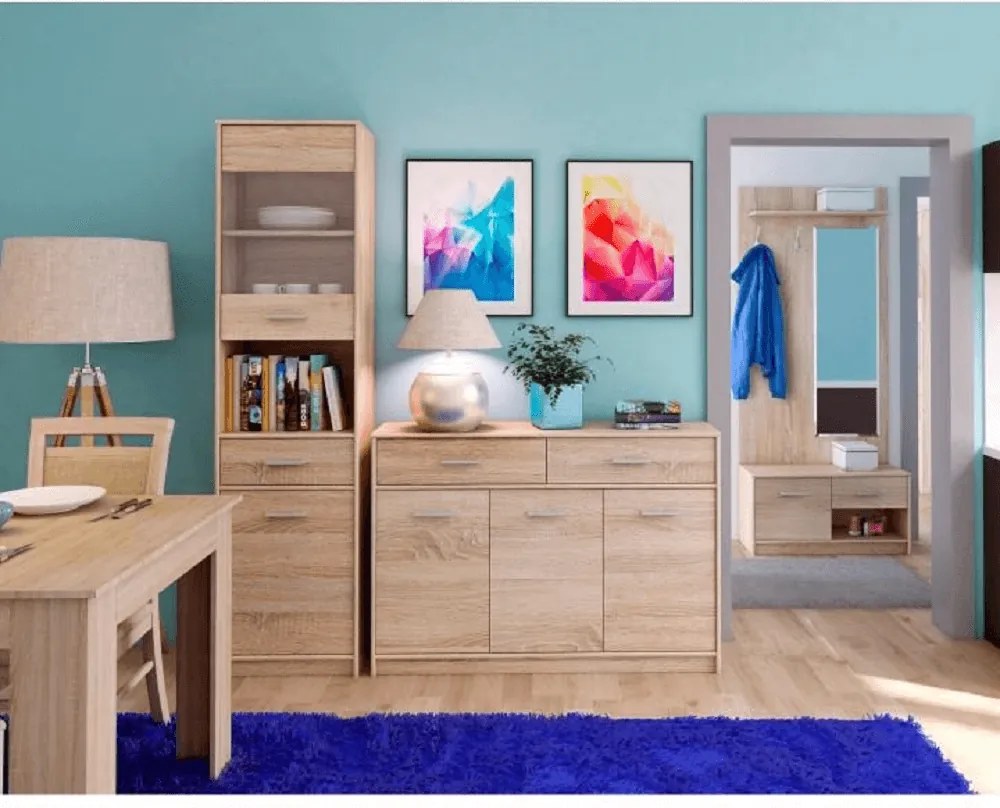 Skrinka TEYO 1D1S, dub sonoma