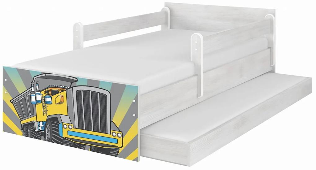 Raj posteli Detská posteľ " Nákladné auto " MAX  XL borovica nórska