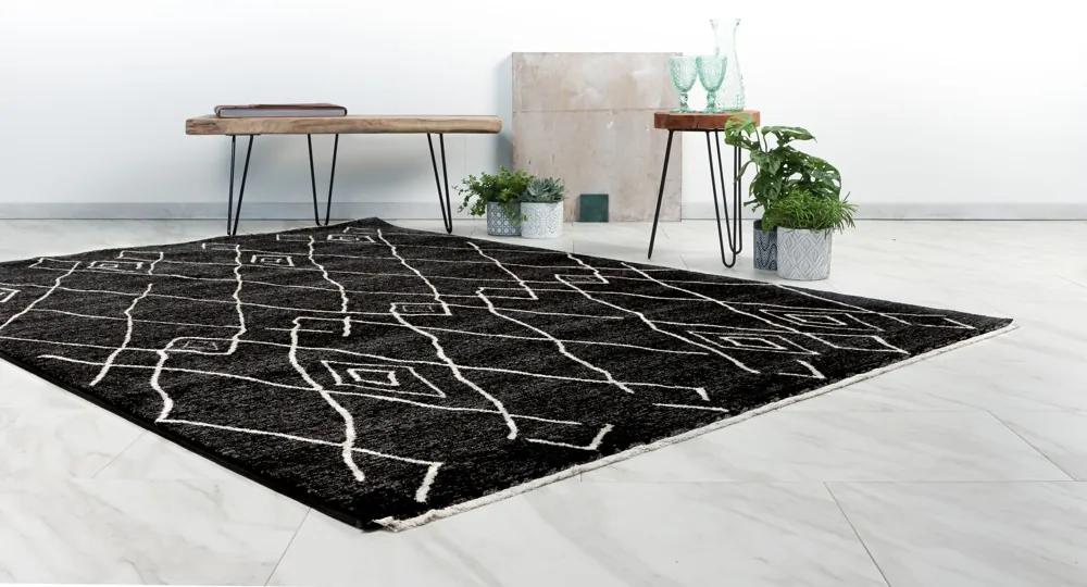 Lalee Kusový koberec Agadir 502 Graphite Rozmer koberca: 120 x 170 cm