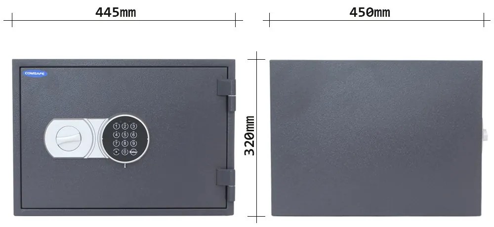 Comsafe Ohňovzdorný sejf elektronický S 60 P, 21 l