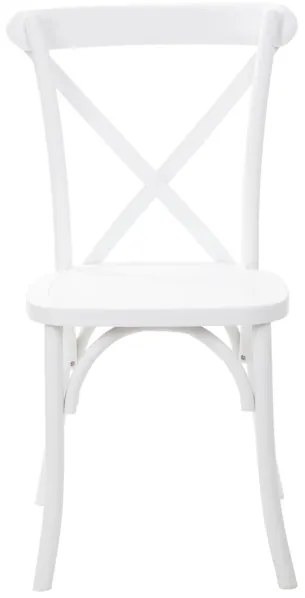 Jedálenská stolička DREV biela 875736