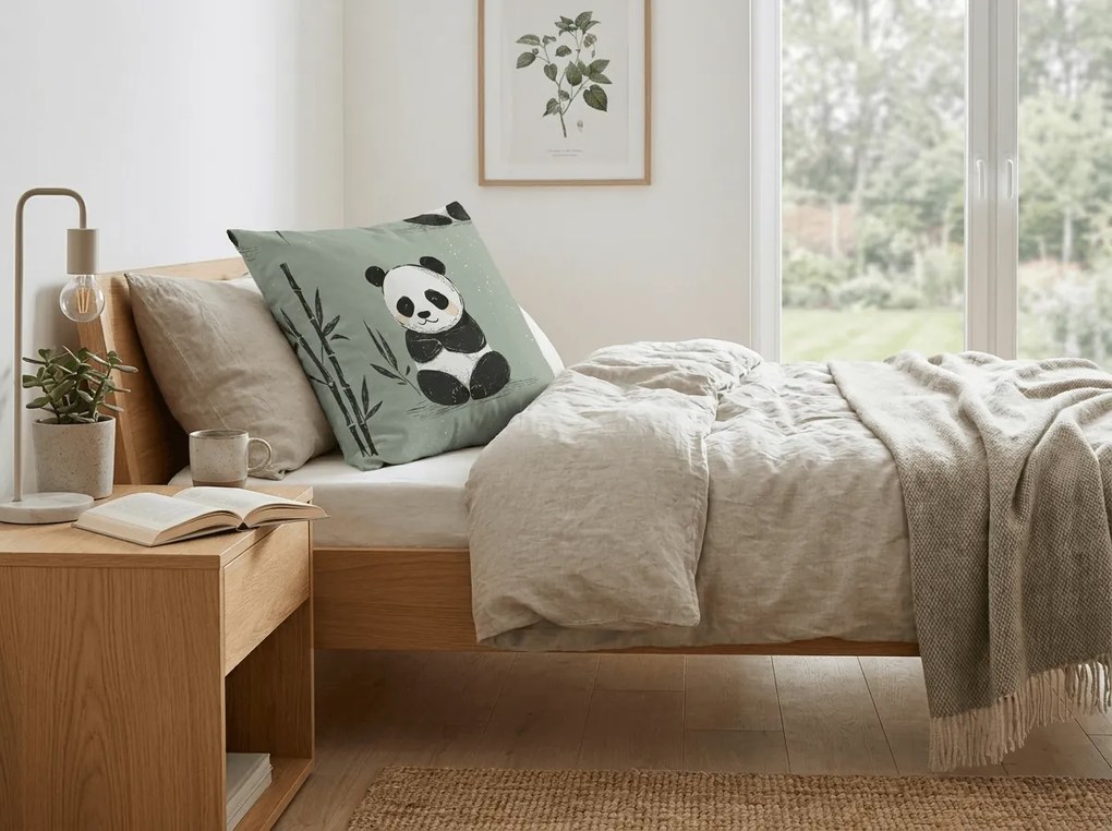 Obliečka na vankúš z mikrovlákna PANDA RELAX 45x45 cm, mentolová