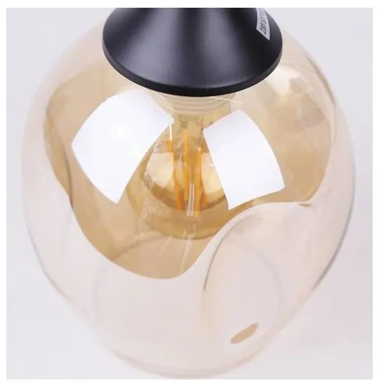 Luster na lanku ASPA 1xE27/40W/230V čierna