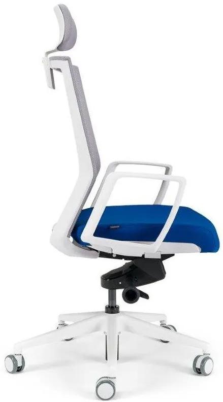 bestuhl -  BESTUHL Kancelárska stolička S27 WHITE modrá