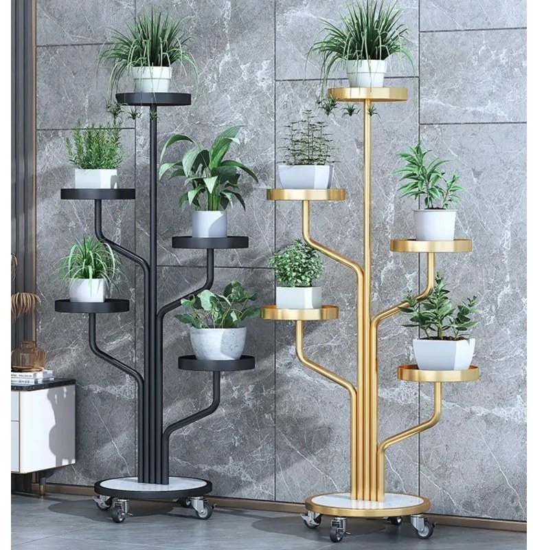 JAKS Stojan na kvety s kolieskami