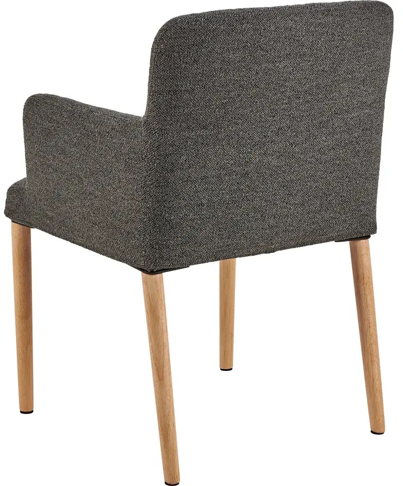 Jídelní křeslo Zoe z masivu antracit