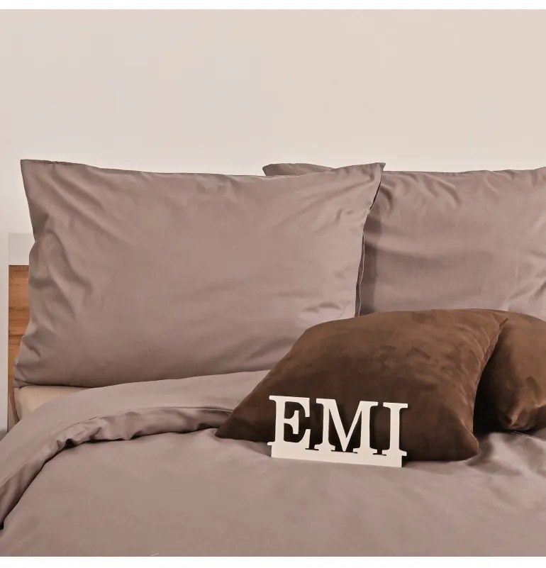 Obliečky bavlnené Latte EMI, Štandardný set jednolôžko obsahuje 1x 140x200 + 1x 70x90