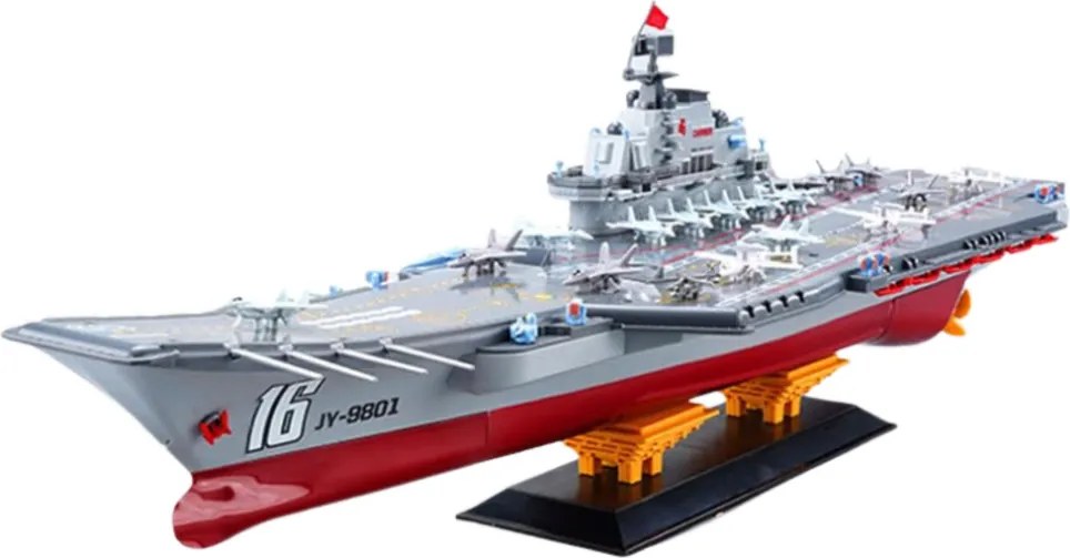 LEAN Toys Veľká lietadlová loď Diaľkovo ovládané RC svetlá 30 km/h 1:438