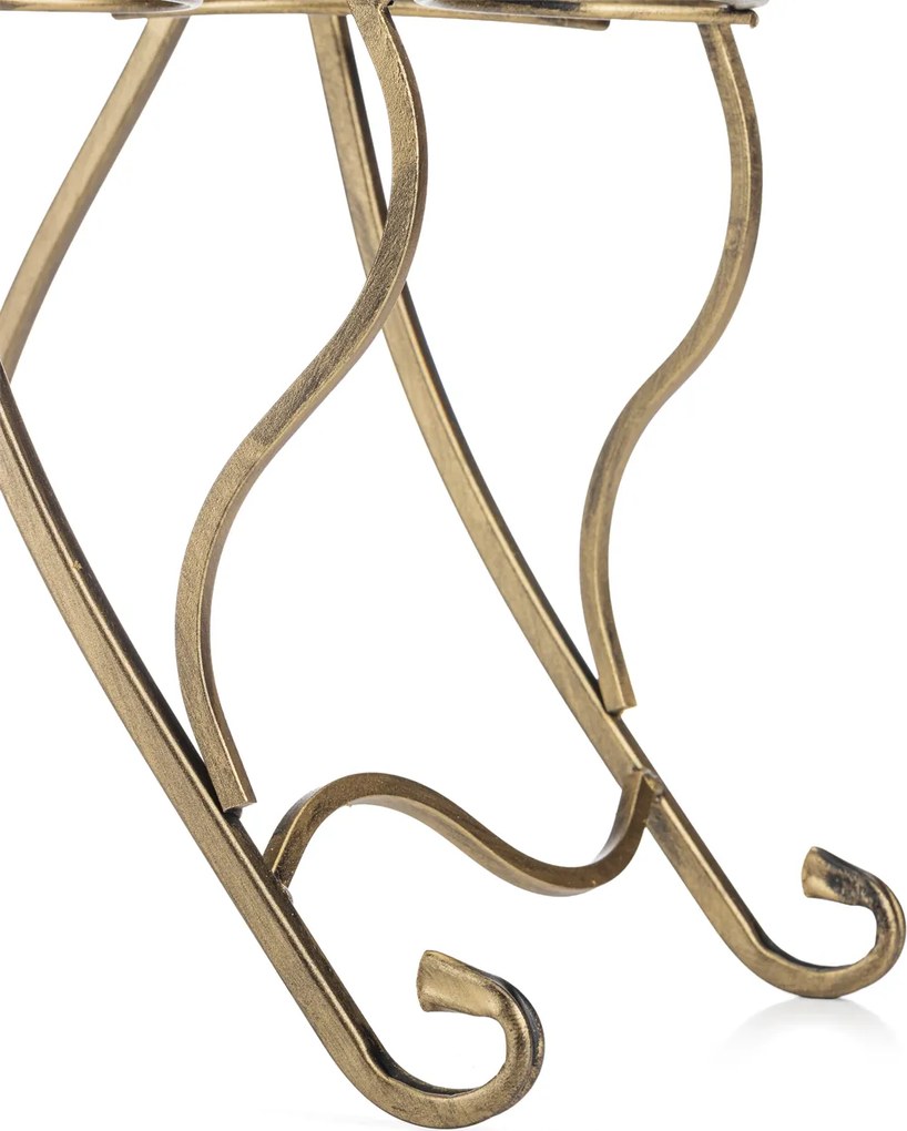 STOJAN NA KVETINÁČ QUINCY 90,5X40 CM ZLATÁ