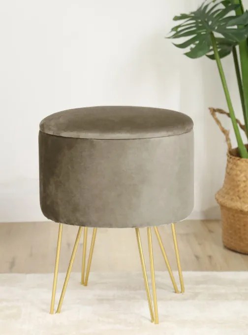 Úložná taburetka LILI béžová