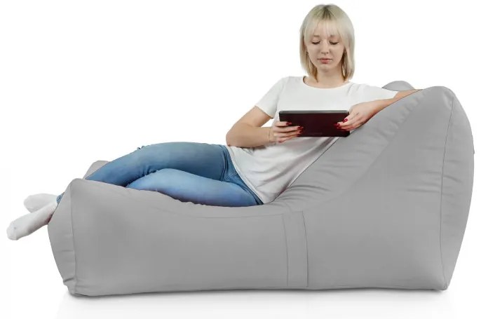 Sedací vak Atény Plyš Farba: Sv. sivý