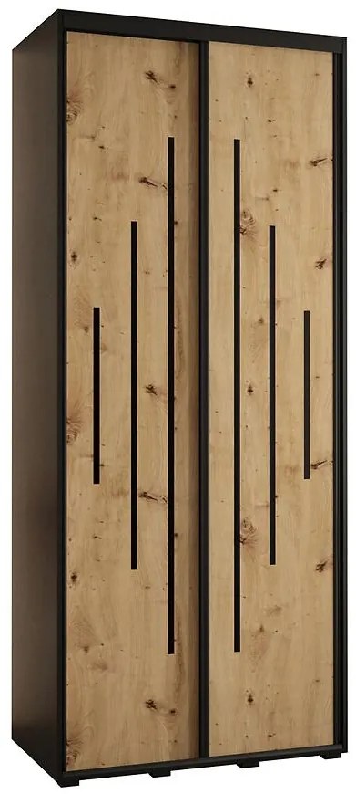 Skriňa 45 Canaris 12 110 čierna/artisan/čierna