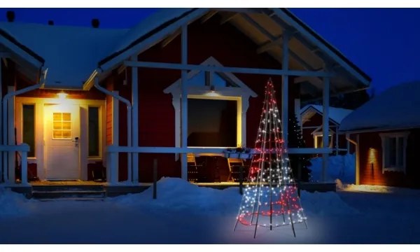 Twinkly TWP300SPP-BEU- LED RGBW Vonkajší vianočný stromček 300xLED 2m IP44 Wi-Fi