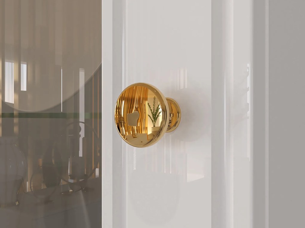 VITRÍNA BELLINI BIELY VYSOKÝ LESK 55 cm LED