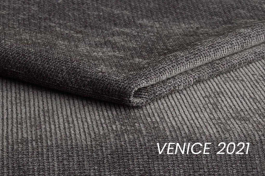 Rozkladacia rohová sedačka Lutario Mini ľavá - tmavosivá hydrofóbna pletenina Venice 2021