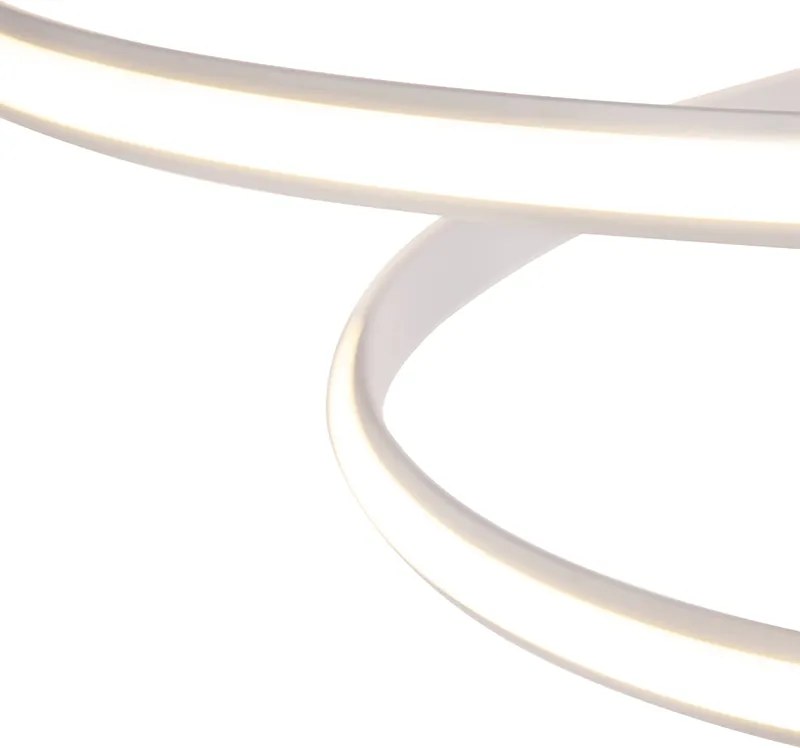 Moderné závesné svietidlo biele 74 cm vrátane LED stmievateľné - Rowan